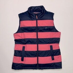 Vineyard Vines Stripe Puffer Down Vest Gorpcore